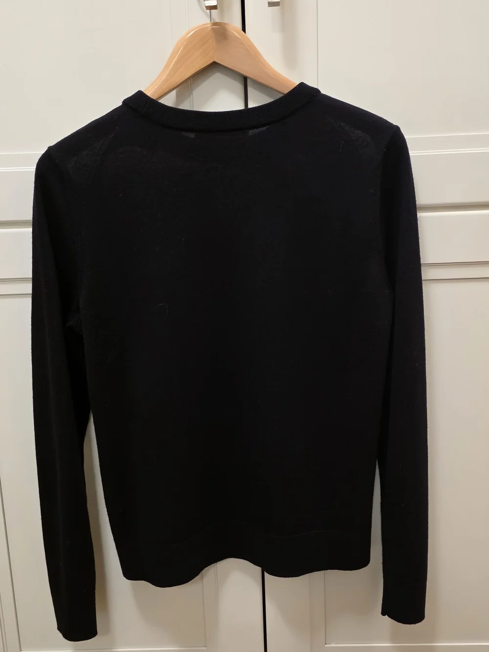 Tory Burch Sillk- Front Merino Wool Sweater with Compass Print in Beige & Olive
